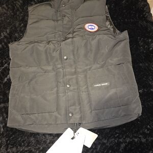 Canada Goose Dark Vest with Logo Patch